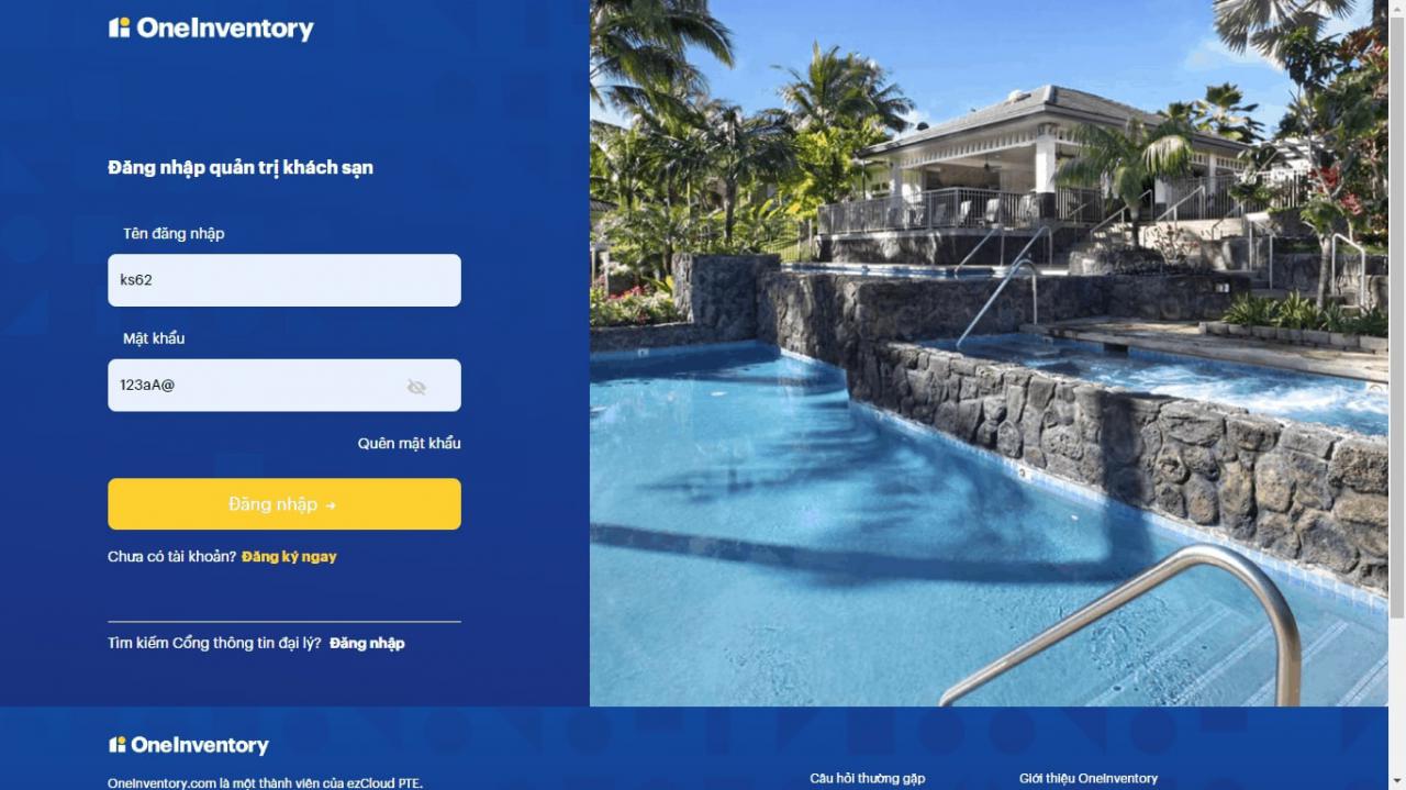 hệ thống bán phòng đại lý thông minh OneInventory