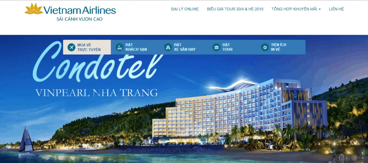 kênh bán hàng trên hãng hàng không vietnamairline