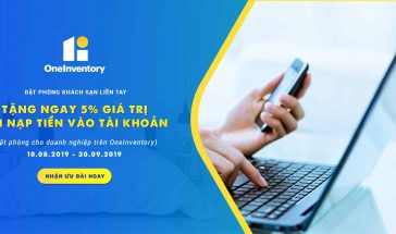Đặt phòng liền tay – Rinh ngay ưu đãi tháng 9 cho doanh nghiệp trên OneInventory