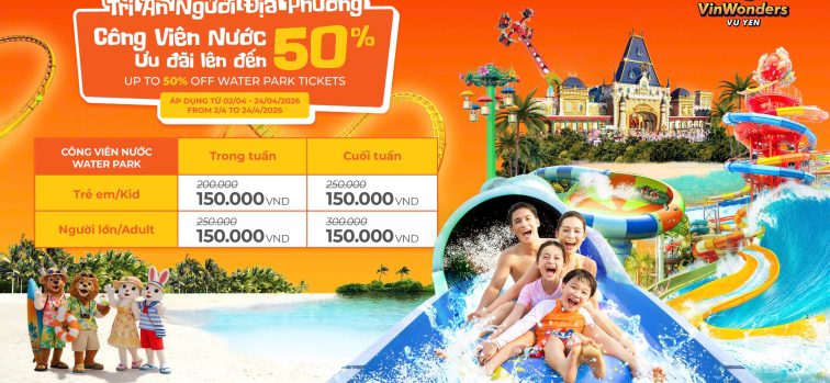 Aloha Reawakening – Công viên nước Quốc đảo Aloha tại VinWonders Vũ Yên chính thức mở màn mùa hè 2026
